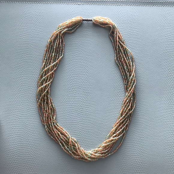 Seed bead multi-stand necklace - Picture 1 of 5